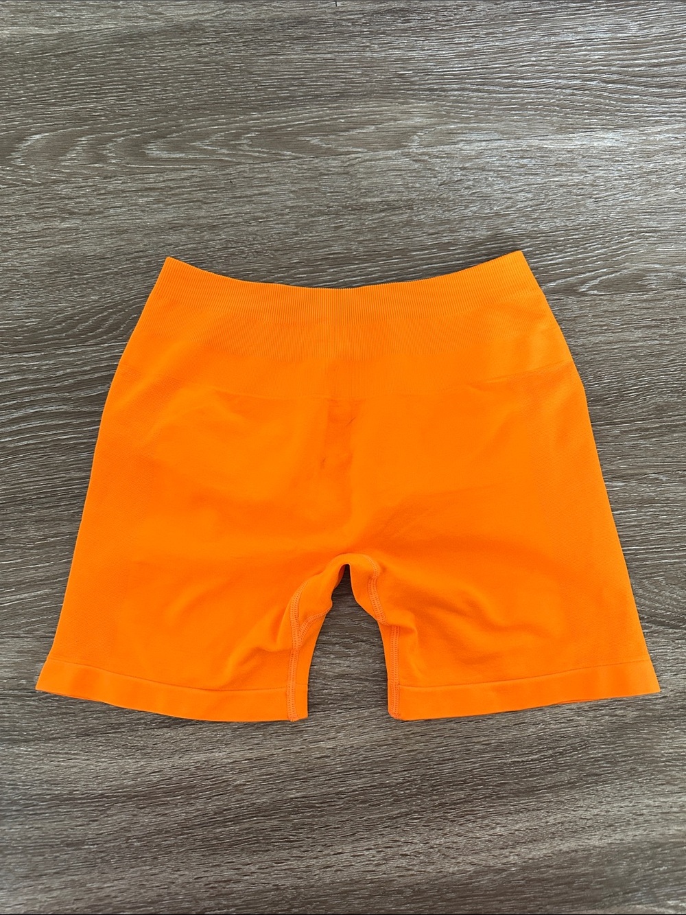 Bright Orange Bike Shorts Lightweight and Comfortable